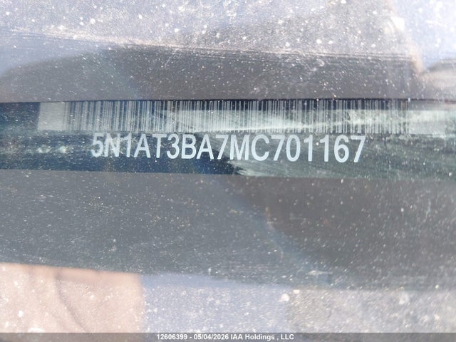 Aukcja sprzedaży 2021 Nissan Rogue Sv, vin: 5N1AT3BA7MC701167, numer aukcji: 12606399