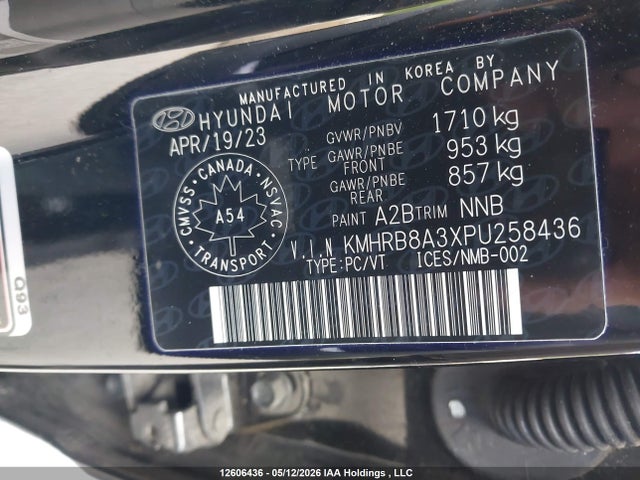 KMHRB8A3XPU258436 Hyundai Venue Essential