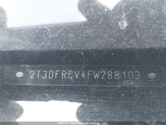 2015 Toyota Rav4 Limited მანქანა იყიდება აუქციონზე, vin: 2T3DFREV4FW288103, აუქციონის ნომერი: 12597773