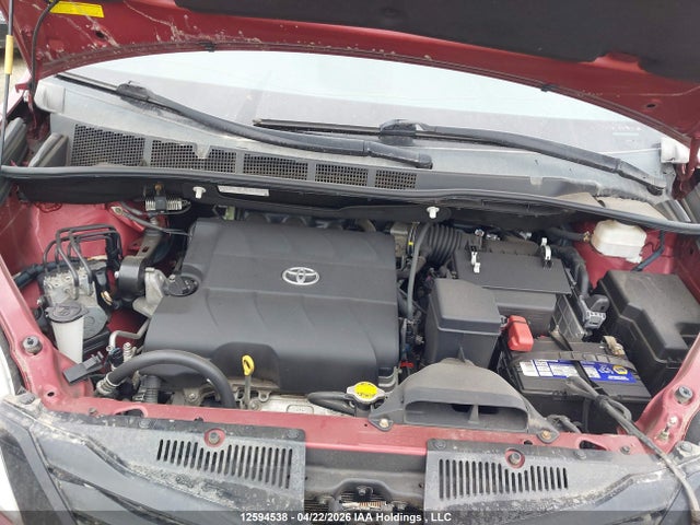 2013 Toyota Sienna V6 7 Passenger მანქანა იყიდება აუქციონზე, vin: 5TDZK3DC9DS373547, აუქციონის ნომერი: 12594538