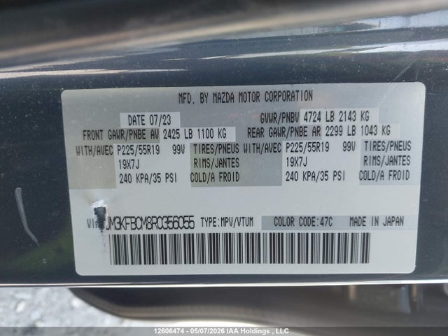 JM3KFBCM8R0356055 Mazda Cx-5 Gs/kuro