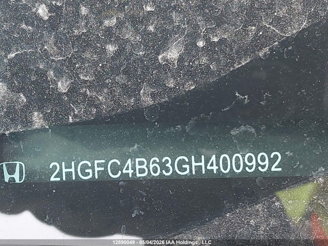 Aukcja sprzedaży 2016 Honda Civic Lx, vin: 2HGFC4B63GH400992, numer aukcji: 12590049