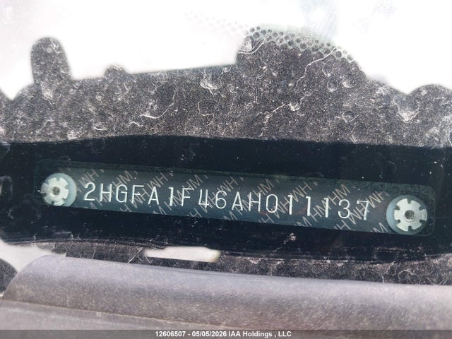 Aukcja sprzedaży 2010 Honda Civic Dx-g, vin: 2HGFA1F46AH011137, numer aukcji: 12606507