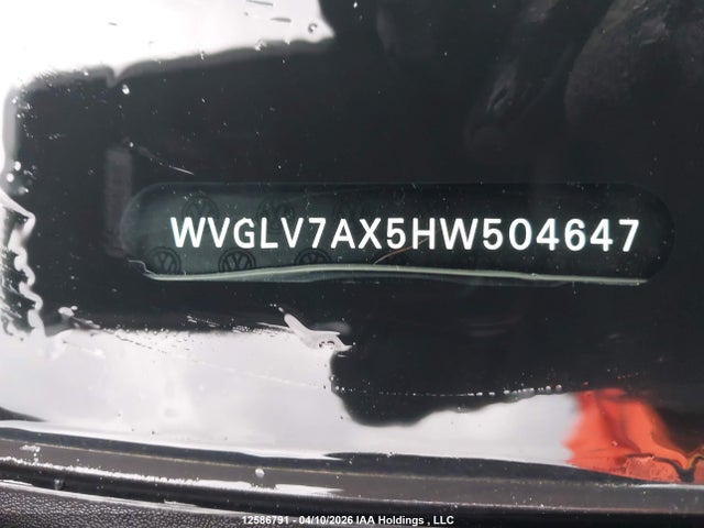 WVGLV7AX5HW504647 Volkswagen Tiguan