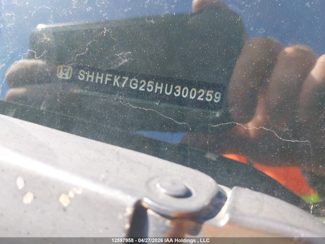 SHHFK7G25HU300259 Honda Civic Lx