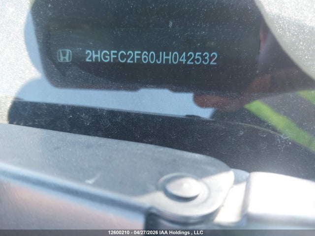 Aukcja sprzedaży 2018 Honda Civic Se, vin: 2HGFC2F60JH042532, numer aukcji: 12600210