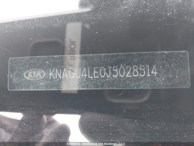 KNAGU4LE0J5028514 KIA Optima