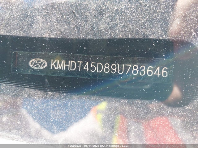 2009 Hyundai Elantra Gl/gl Sport/gls/limited მანქანა იყიდება აუქციონზე, vin: KMHDT45D89U783646, აუქციონის ნომერი: 12606539