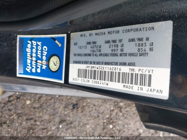 JM1BM1W32E1162816 Mazda 3 Grand Touring