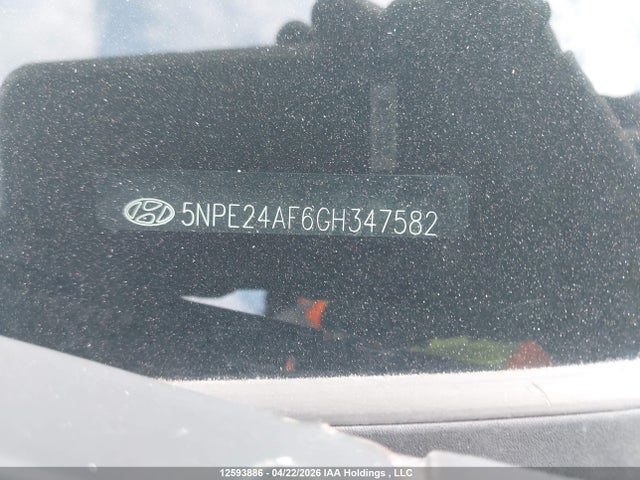5NPE24AF6GH347582 Hyundai SONATA GL