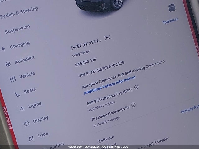 Tesla MODEL X 2019 5YJXCBE25KF202526 Image 15