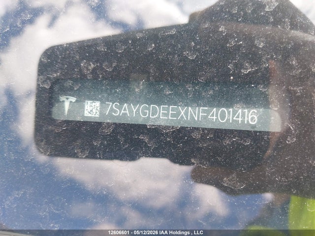 7SAYGDEEXNF401416 Tesla Model Y Long Range