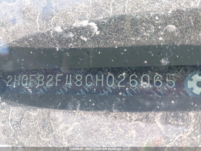 Продажа на аукционе авто 2012 Honda Civic, vin: 2HGFB2F48CH026065, номер лота: 12606645