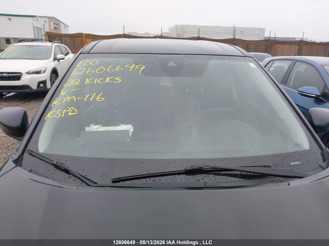 Auction sale of the 2022 Nissan Kicks S, vin: 3N1CP5BV8NL505392, lot number: 12606649