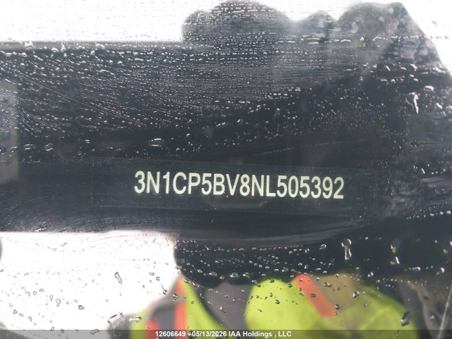 Auction sale of the 2022 Nissan Kicks S, vin: 3N1CP5BV8NL505392, lot number: 12606649