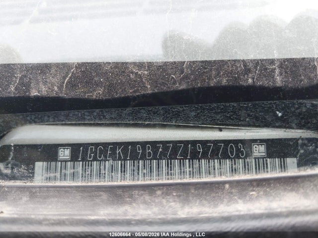 Auction sale of the 2007 Chevrolet Silverado 1500 Ls/lt, vin: 1GCEK19B77Z197703, lot number: 12606664