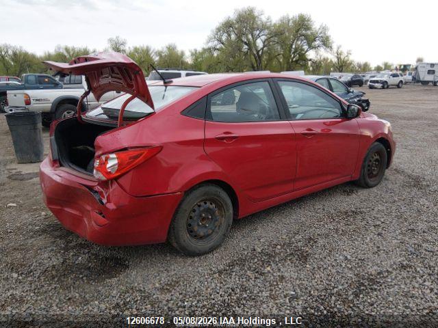 12606678 :رقم المزاد ، KMHCU4AE4EU643689 vin ، 2014 Hyundai Accent Gls/se مزاد بيع
