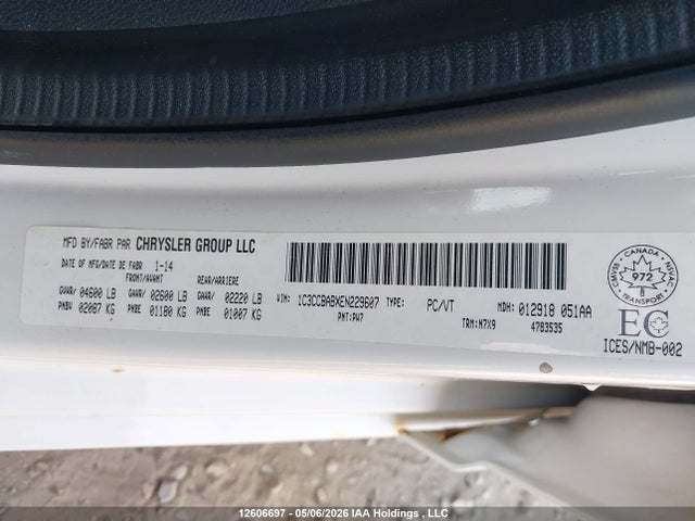 Chrysler 200 LX 2014 1C3CCBABXEN229607 Image 21