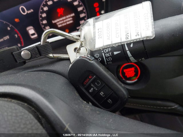 12606711 :رقم المزاد ، 1HGCY1F34PA801288 vin ، 2023 Honda Accord Ex مزاد بيع