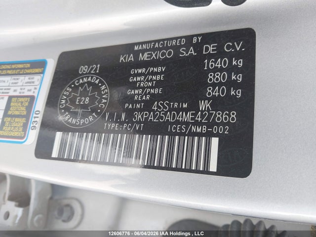 KIA RIO S 2021 3KPA25AD4ME427868 Image 20