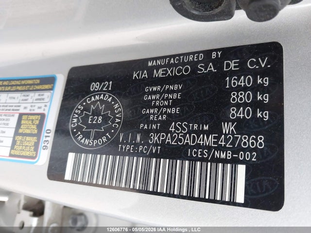 KIA RIO S 2021 3KPA25AD4ME427868 Image 9