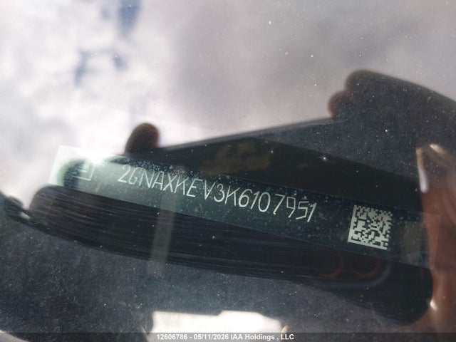 Aukcja sprzedaży 2019 Chevrolet Equinox, vin: 2GNAXKEV3K6107951, numer aukcji: 12606786