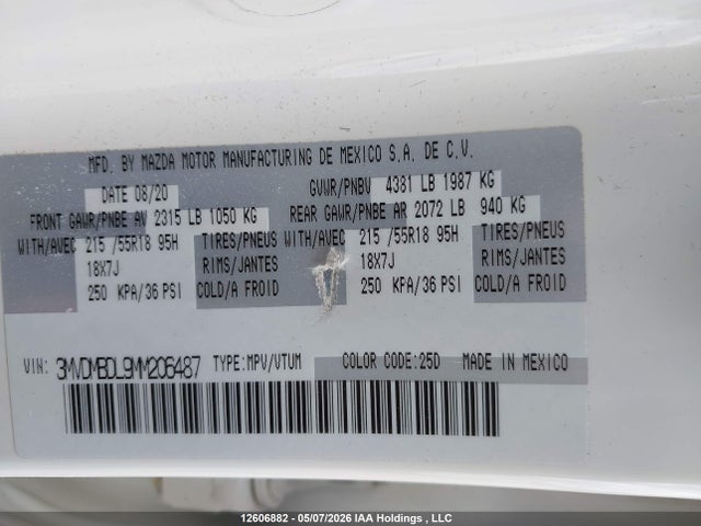 3MVDMBDL9MM206487 Mazda Cx-30 Premium
