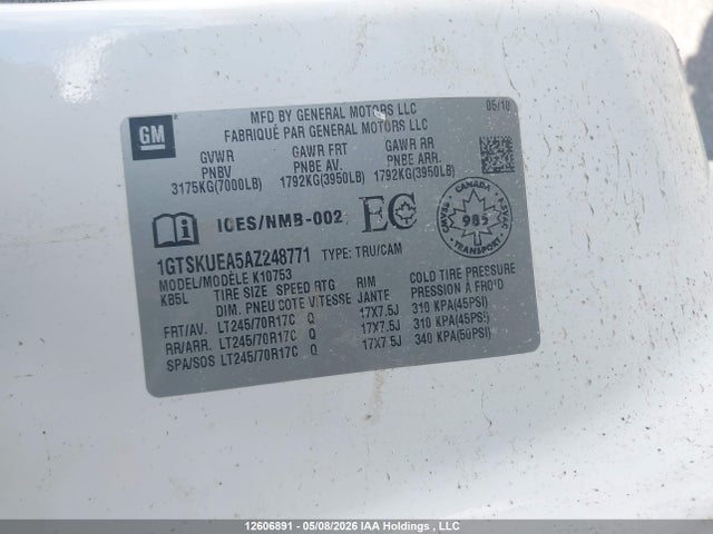 Aukcja sprzedaży 2010 Chevrolet Silverado 1500 Lt, vin: 1GCSKSE36AZ100473, numer aukcji: 12606891