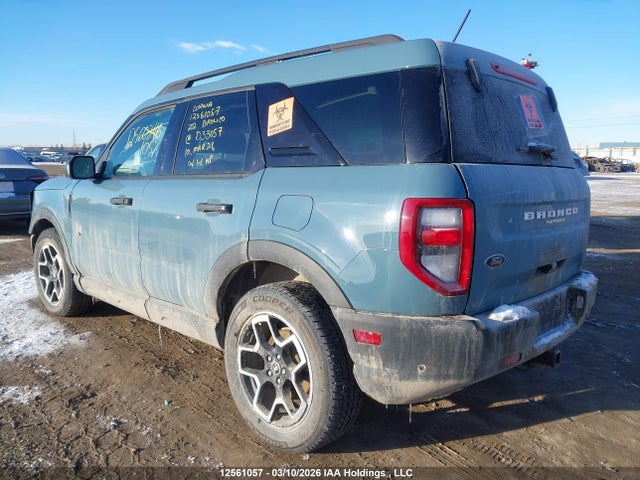 Aukcja sprzedaży 2022 Ford Bronco Sport Big Bend, vin: 3FMCR9B6XNRD33057, numer aukcji: 12561057
