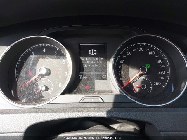 12596545 :رقم المزاد ، 3VW117AU7KM520883 vin ، 2019 Volkswagen Golf Sportwagen 1.8 Tsi Comfortline/1.8 Tsi Highline مزاد بيع