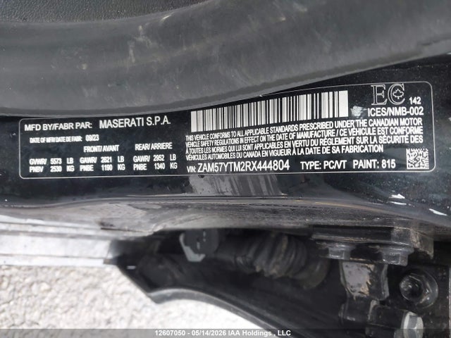 Maserati Ghibli 2024 ZAM57YTM2RX444804 Image 9
