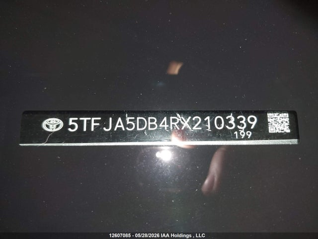 12607085 :رقم المزاد ، 5TFJA5DB4RX210339 vin ، 2024 Toyota Tundra Limited 4x4 مزاد بيع