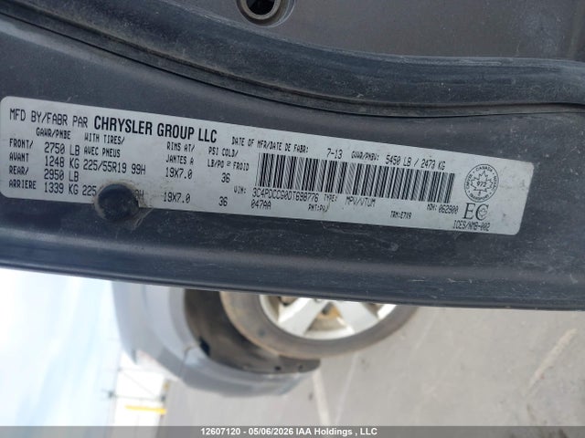 Aukcja sprzedaży 2013 Dodge Journey Sxt/crew, vin: 3C4PDCCG0DT698776, numer aukcji: 12607120