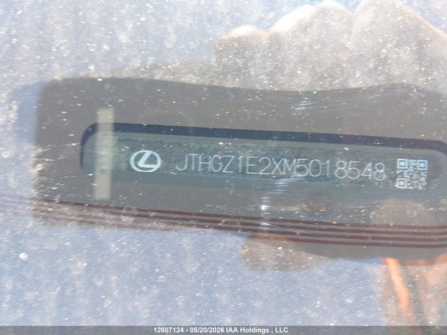 Продаж на аукціоні авто 2021 Lexus Is 350, vin: JTHGZ1E2XM5018548, номер лоту: 12607124