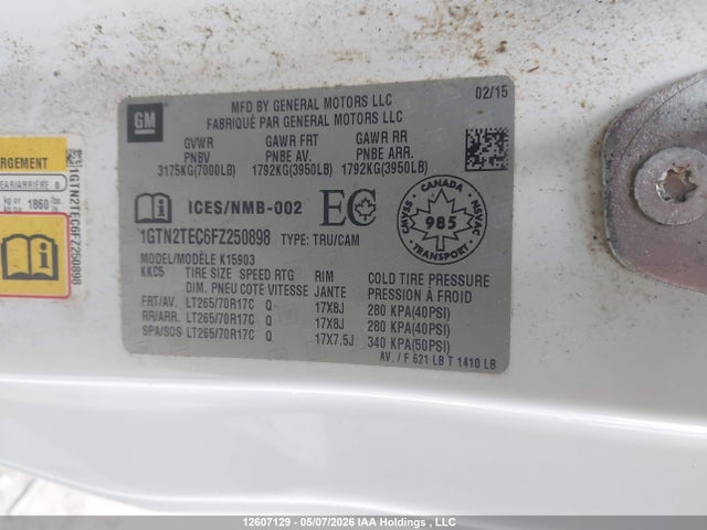 1GTN2TEC6FZ250898 GMC SIERRA 1500