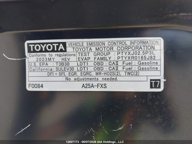 Продажа на аукционе авто 2023 Toyota Rav4 Xle/woodland Edition, vin: 2T3RWRFV9PW151499, номер лота: 12607173