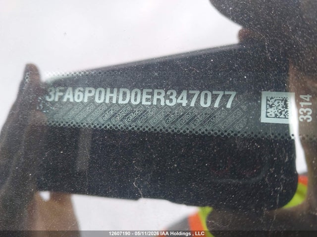 12607190 :رقم المزاد ، 3FA6P0HD0ER347077 vin ، 2014 Ford Fusion مزاد بيع