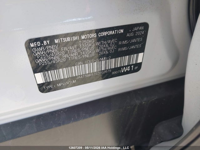 JA4T5WA97SZ602675 Mitsubishi OUTLANDER PHEV