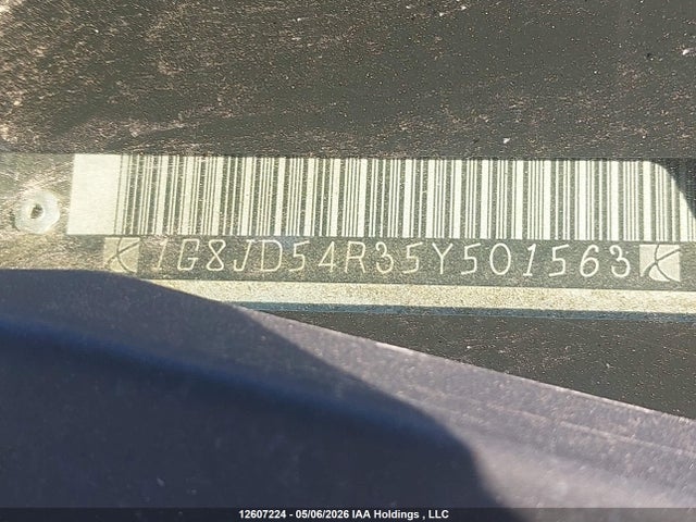 12607224 :رقم المزاد ، 1G8JD54R35Y501563 vin ، 2005 Saturn L300 2 مزاد بيع