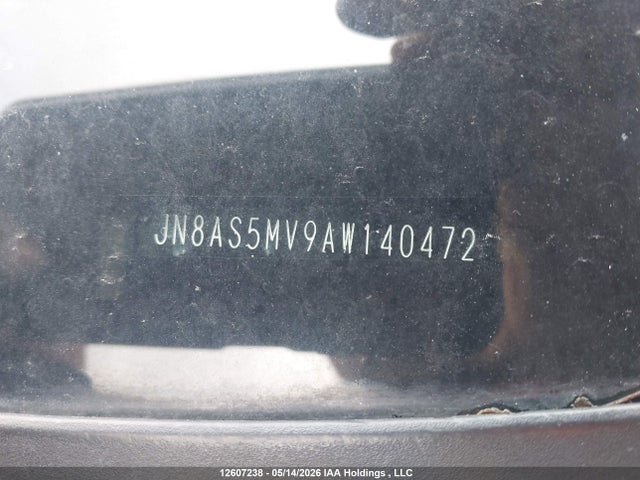 2010 Nissan Rogue მანქანა იყიდება აუქციონზე, vin: JN8AS5MV9AW140472, აუქციონის ნომერი: 12607238