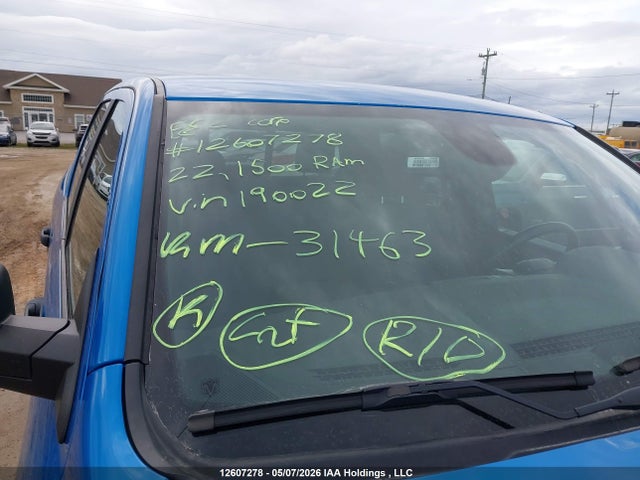 12607278 :رقم المزاد ، 1C6RR7LT5NS190022 vin ، 2022 Ram 1500 Classic Slt مزاد بيع