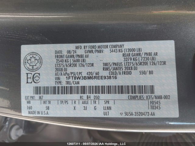 Ford F350 Super Duty 2024 1FT8W3BM6REE93816 Image 21