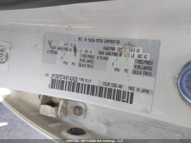 12607330 :رقم المزاد ، JM1DKFB74H0142422 vin ، 2017 Mazda Cx-3 Sport مزاد بيع