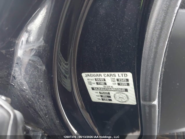 12607376 :رقم المزاد ، SAJXA0JC0AMR50648 vin ، 2010 Jaguar Xf مزاد بيع