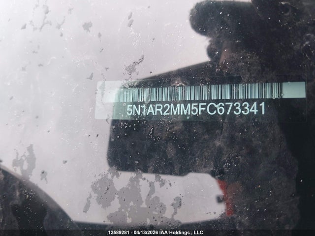 Aukcja sprzedaży 2015 Nissan Pathfinder Platinum/s/sl/sv, vin: 5N1AR2MM5FC673341, numer aukcji: 12589281