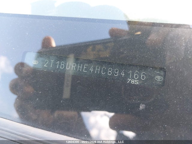 2T1BURHE4HC894166 Toyota COROLLA LE