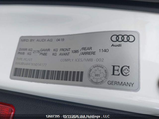 Продаж на аукціоні авто 2019 Audi A4 Allroad 45 Progressiv, vin: WAUBNAF41KN014177, номер лоту: 12607395