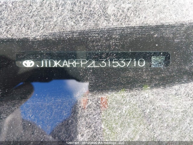Aukcja sprzedaży 2020 Toyota Prius Prime, vin: JTDKARFP2L3153710, numer aukcji: 12607401