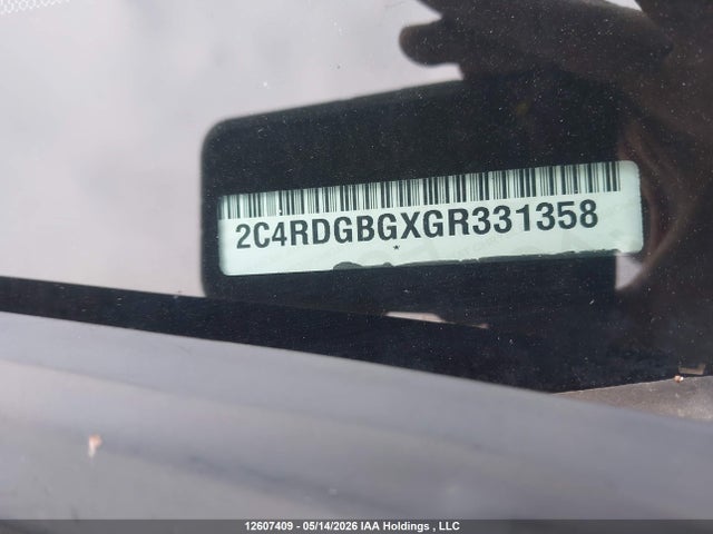 Aukcja sprzedaży 2016 Dodge Grand Caravan Se, vin: 2C4RDGBGXGR331358, numer aukcji: 12607409