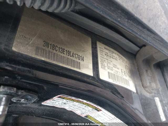 2009 Nissan Versa S/sl მანქანა იყიდება აუქციონზე, vin: 3N1BC13E19L417014, აუქციონის ნომერი: 12607413